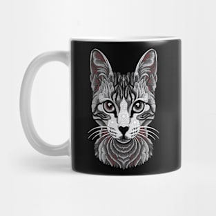 Cute Cat Illusion Design, Funny Cat Lover Gift Idea Mug